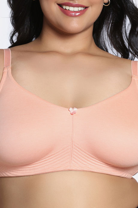 Zivame True Curv Double Layered Non Wired 3/4th Coverage Sag Lift Bra - Peach Pearl — image 6